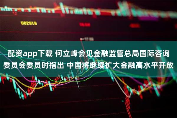 配资app下载 何立峰会见金融监管总局国际咨询委员会委员时指出 中国将继续扩大金融高水平开放